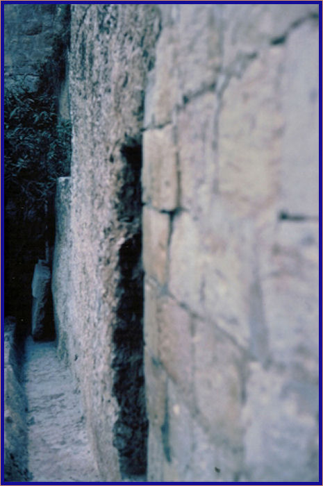 Entrance to the tomb from the stone groove where they rolled a stone to cover the tomb's entrance